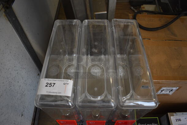 BRAND NEW! Ugolini Model 8/3 UL Stainless Steel Commercial Countertop 3 Hopper Refrigerated Beverage Machine w/ Drip Trays. 115 Volts, 1 Phase. 14x16x24. Tested and Working! - Image 7 of 7