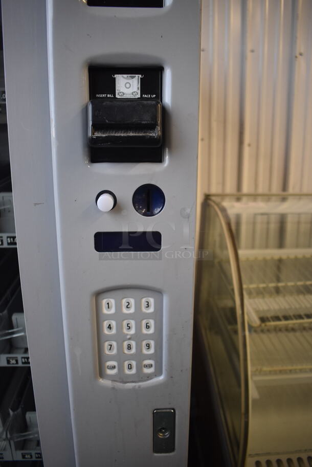 Metal Commercial Vending Machine w/ Bill Acceptor. 42x36x73. Tested and Working! - Image 3 of 5