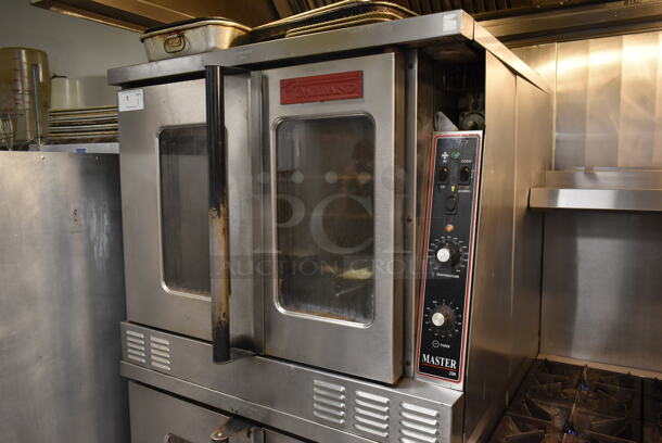 2 Garland Master 200 Stainless Steel Commercial Full Size Convection Ovens w/ View Through Doors, Metal Oven Racks and Thermostatic Controls. 2 Times Your Bid! BUYER MUST REMOVE. Tested and Working! (kitchen) - Image 3 of 9