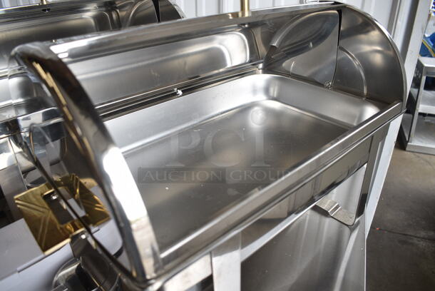 2 BRAND NEW SCRATCH AND DENT! Stainless Steel Commercial Countertop Roll Top Chafer. 2 Times Your Bid! - Image 4 of 6