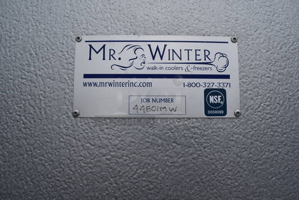 Mr Winter 8'x18'x7.5' Walk In Cooler Box w/ Tecumseh AWA9514ZXNXM 208-230 Volt, 1 Phase Compressor and Bohn SM-1080C 115 Volt, 1 Phase Condener. Does Not Have Floor. Pictures Of Unit Before Disassembly Are Included - Image 5 of 12