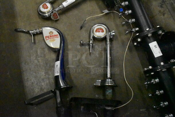 Two Metal Commercial Single Tap Beer Tower - Image 4 of 4
