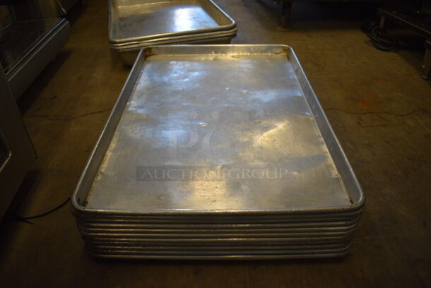 11 Metal Full Size Baking Pans. 18x26x1. 11 Times Your Bid! - Image 1 of 3