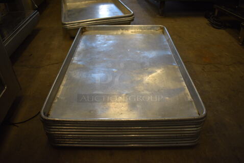 11 Metal Full Size Baking Pans. 18x26x1. 11 Times Your Bid!