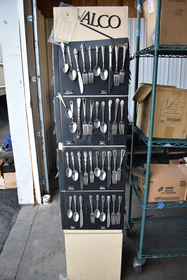 Silverware Rotating Display Rack. 17x17x72 - Image 5 of 6