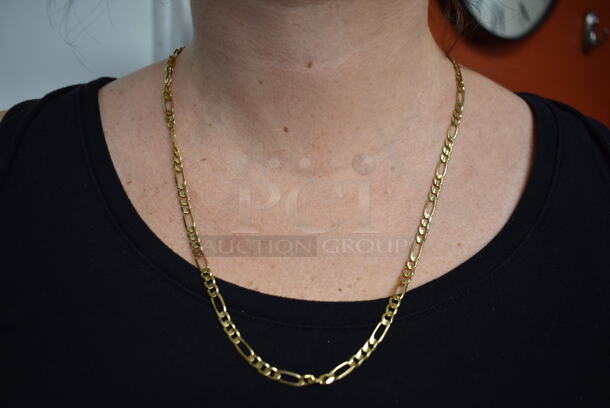 BRAND NEW! 24" 14K Yellow Gold Link Necklace - Image 1 of 4