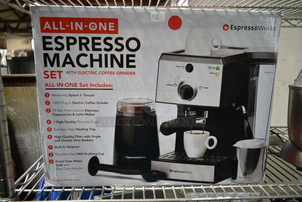 BRAND NEW SCRATCH AND DENT! EspressoWorks AEW-1000 Espresso Machine - Image 1 of 3