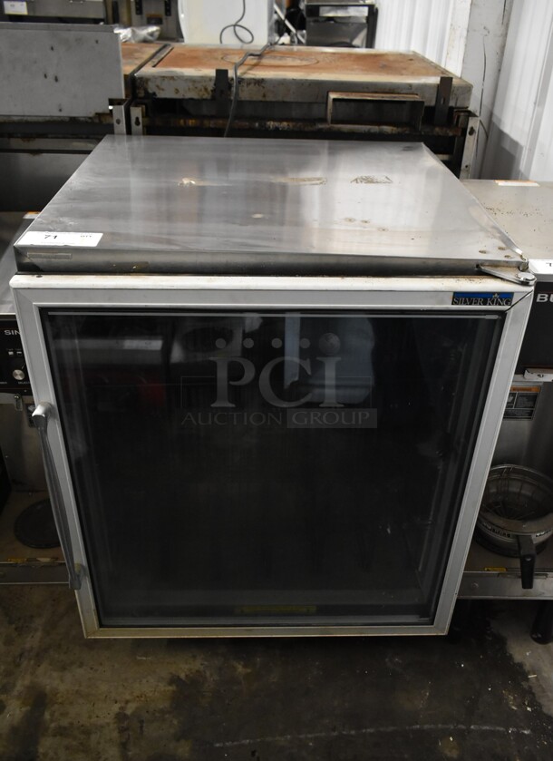 Silver King SKF27 Stainless Steel Commercial Single Door Undercounter Freezer Merchandiser. 115 Volts, 1 Phase. Tested and Working!
