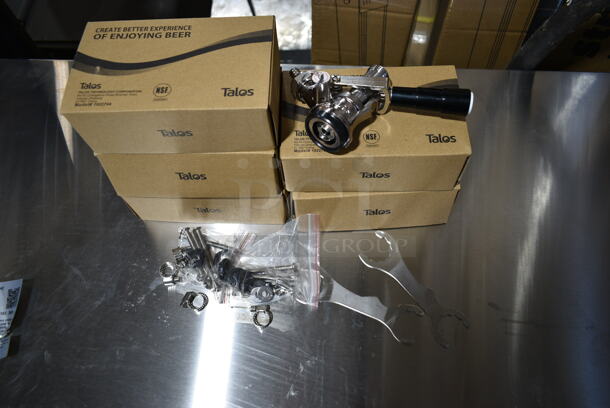 BRAND NEW SCRATCH AND DENT! 2024 Avantco 178UDD4HC Stainless Steel Commercial Black Kegerator / Beer Dispenser with (2) 2 Tap Towers - (4) 1/2 Keg Capacity. 115 Volts, 1 Phase. Tested and Powers On But Does Not Get Cold - Image 4 of 12
