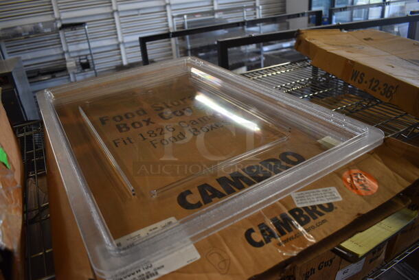 2 BRAND NEW IN BOX! Cambro Clear Poly Lids. 18x26x1. 2 Times Your Bid! - Image 2 of 5