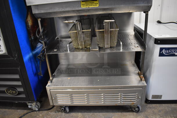 Automated Equipment RAM 280-F Stainless Steel Commercial Floor Style Frozen Fry Dispenser w/ 2 Metal Fry Baskets on Commercial Casters. 115 Volts, 1 Phase. 29x31x75. Tested and Working! - Image 8 of 8