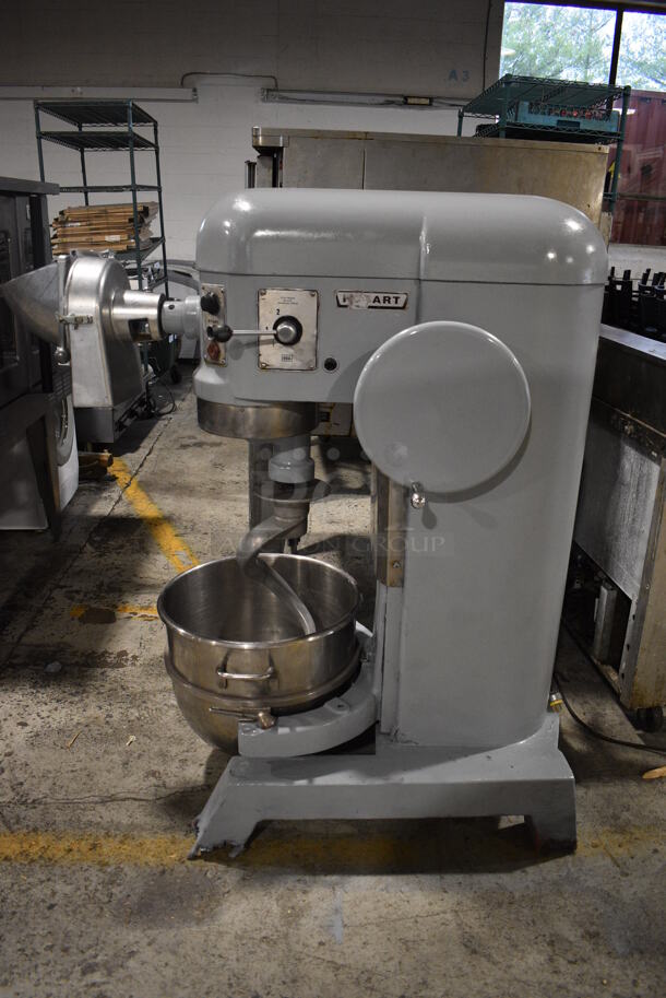 Hobart P660 Metal Commercial Floor Style 60 Quart Planetary Dough Mixer w/ Pelican Head, Dough Hook and Stainless Steel Mixing Bowl. 208 Volts, 1 Phase. 29x60x57 - Image 2 of 12