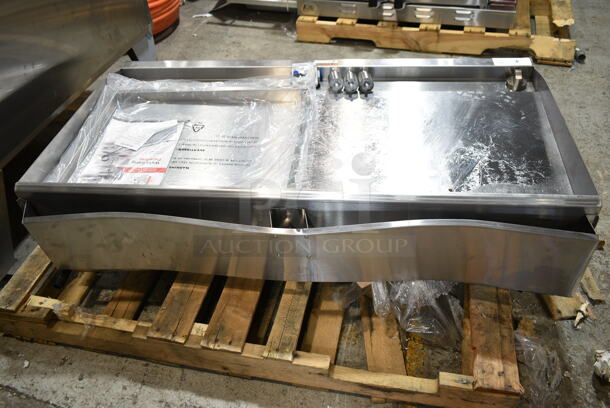 BRAND NEW! Cooking Performance Group CPG 351GMCPG48NL Stainless Steel Commercial Countertop Natural Gas Powered Flat Top Griddle. 120,000 BTU.  - Image 5 of 6