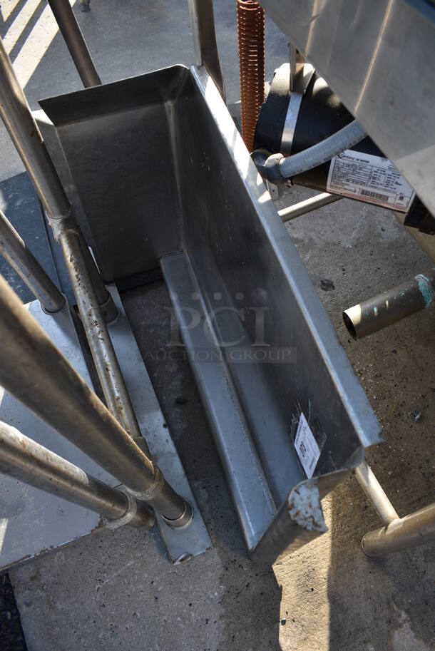 Stainless Steel Left Side Clean Side Dishwasher Table. Goes GREAT w/ Lot 372! 24x30x35 - Image 2 of 3