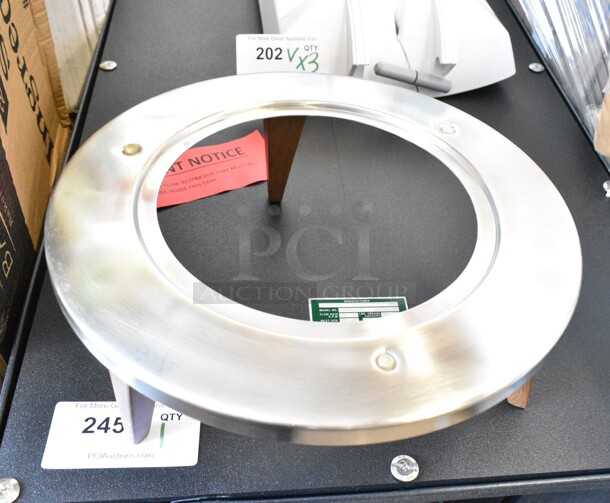 3 BRAND NEW SCRATCH AND DENT! Items Including Metal Panel, Round Metal Piece and White Poly Piece. 3 Times Your Bid!  - Image 4 of 8