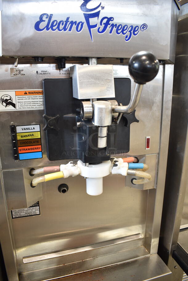 2016 Electro Freeze CS705-237 Stainless Steel Commercial Floor Style Flavor Injected Shake Machine on Commercial Casters. 208-230 Volts, 1 Phase.  - Image 3 of 7