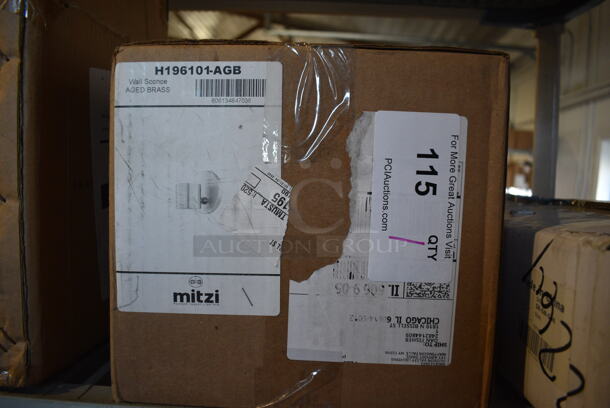 BRAND NEW SCRATCH AND DENT! Mitzi H196101-AGB Aged Brass Wall Sconce - Image 3 of 3