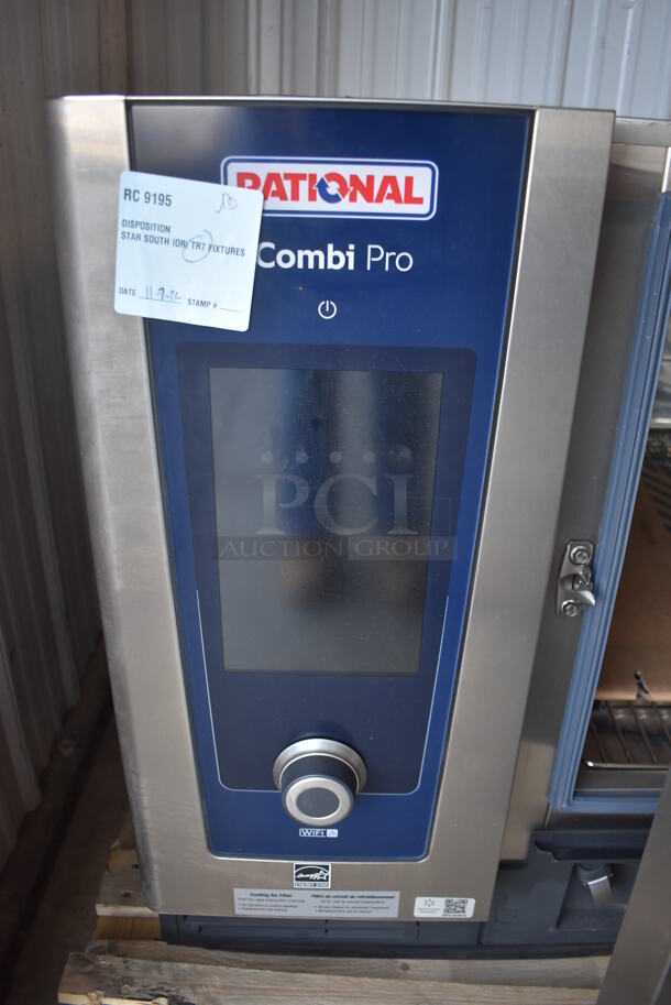 BRAND NEW SCRATCH AND DENT! 2021 Rational LM100CE.AXXXX iCombi Pro ENERGY STAR Stainless Steel Commercial Countertop Electric Powered Combi Convection Oven. Missing Side Panel. 440/480 Volts, 3 Phase. 42.5x38.5x30. Tested and Working! - Image 8 of 12