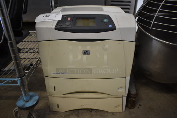 HP LaserJet 4250tn Countertop Printer.