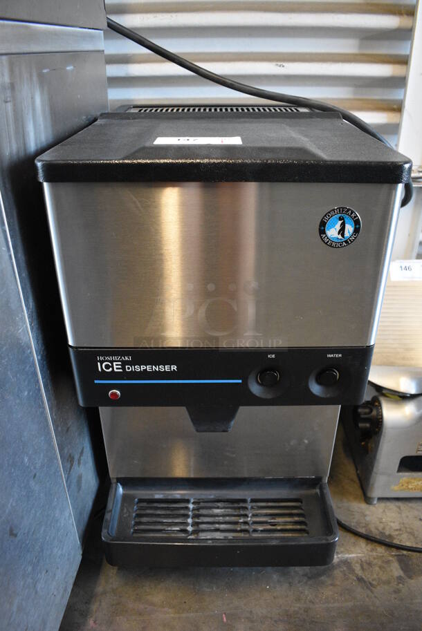 Hoshizaki DCM-270BAH Stainless Steel Commercial Countertop Ice Maker and Water/Ice Dispenser. 115-120 Volts, 1 Phase. 17x23.5x32