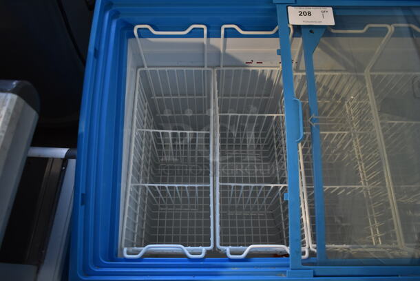 AHT RIO S 100 Metal Commercial Chest Freezer Merchandiser on Commercial Casters. 120 Volts, 1 Phase. Tested and Powers On But Does Not Get Cold - Image 9 of 12