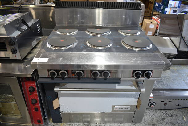 BRAND NEW SCRATCH AND DENT! 2023 Garland SS686 Stainless Steel Commercial Sentry Series 6 Sealed Burner Electric Restaurant Range with Standard Oven. 240 Volts, 3 Phase - Image 2 of 9