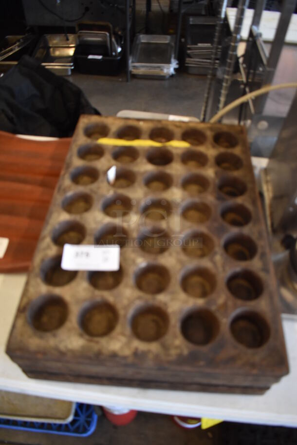 10 Metal 35 Cup Muffin Baking Pans. 18x26x1.5. 10 Times Your Bid! - Image 4 of 4