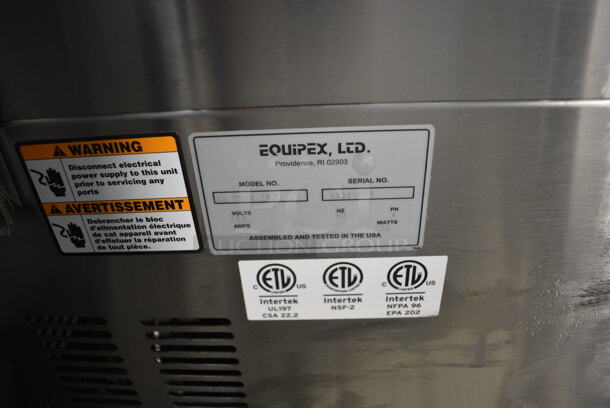 Equipex SA VENT Stainless Steel Commercial Countertop Vent Exhaust System. 120 Volts, 1 Phase. Tested and Does Not Power On - Image 6 of 6