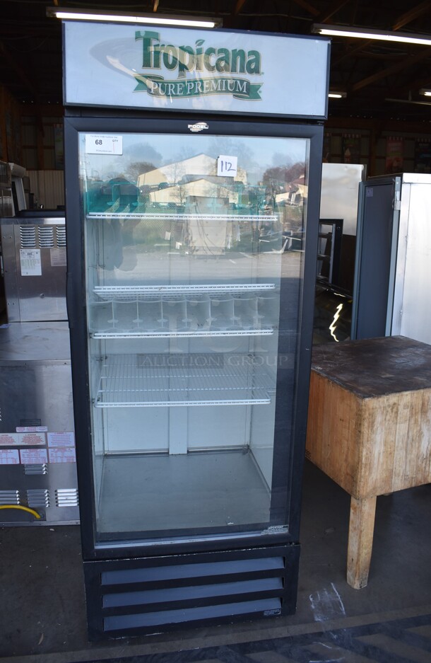 Cornelius VR-26-BEV-SOBE-RH Metal Commercial Single Door Reach In Cooler Merchandiser w/ Poly Coated Racks. 115 Volts, 1 Phase. Tested and Working! - Image 1 of 6