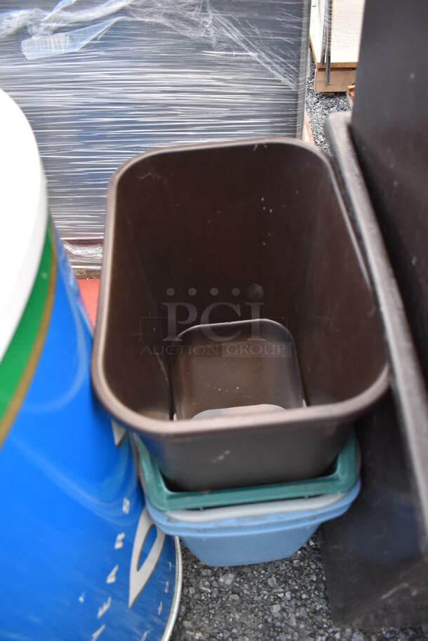 7 Various Trash Cans. Includes 11x20x30. 7 Times Your Bid! - Image 4 of 6