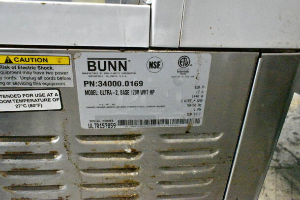 Bunn ULTRA-2 Stainless Steel Commercial Countertop 2 Hopper Slushie Machine. 120 Volts, 1 Phase. Tested and Working! - Image 6 of 6