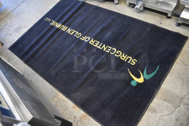 Black Floor Rug w/ Surgcenter of Glen Burnie Logo. 68x43 - Image 4 of 5