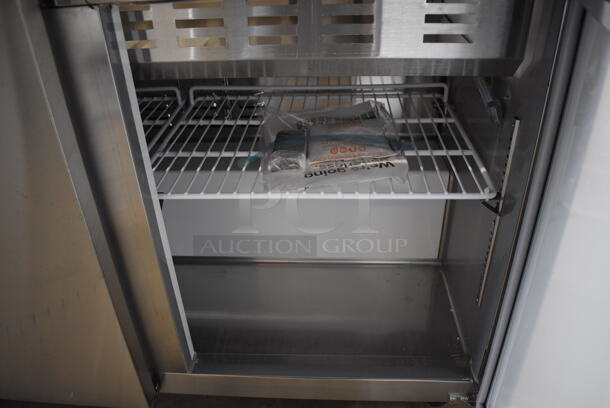BRAND NEW SCRATCH AND DENT! Avantco 178APT71MHC Stainless Steel Commercial Sandwich Salad Prep Table Bain Marie Mega Top on Commercial Casters. 115 Volts, 1 Phase. 70.5x34x47. Tested and Working! - Image 9 of 10