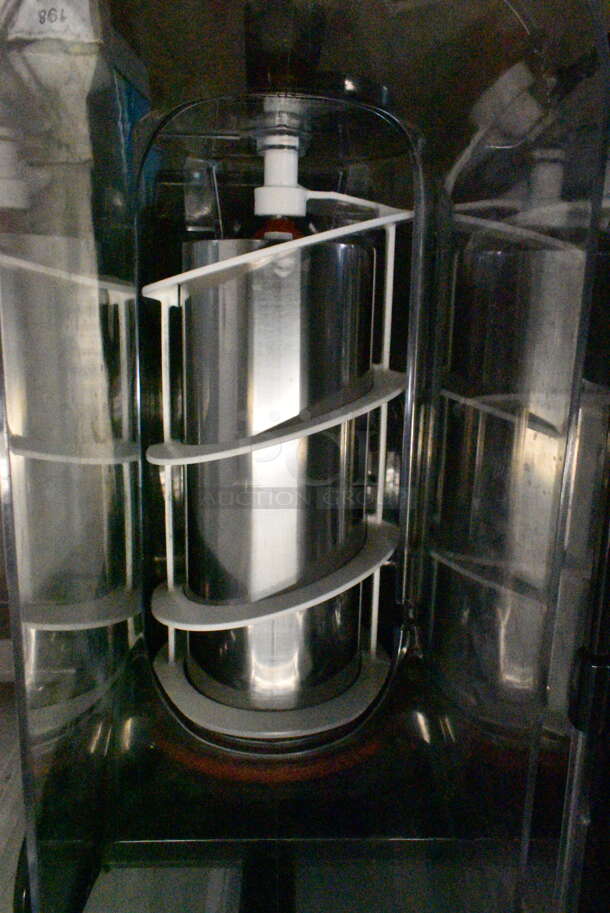 BRAND NEW SCRATCH AND DENT! Narvon NSSM3 Stainless Steel Triple 3 Gallon Pourover Granita / Slushy / Frozen Beverage Dispenser. 115 Volts, 1 Phase. Tested and Working! - Image 4 of 10