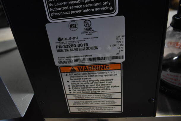 BRAND NEW SCRATCH AND DENT! 2023 Bunn VPR Stainless Steel Commercial Countertop 2 Burner Coffee Machine w/ 2 Coffee Pots and Poly Brew Basket. 120 Volts, 1 Phase.  - Image 7 of 7