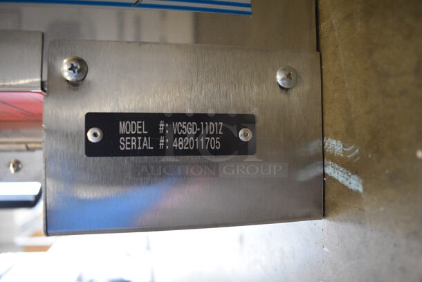 BRAND NEW SCRATCH AND DENT! Vulcan Model VC5GD-11D1Z Stainless Steel Commercial Gas Powered Full Size Convection Oven w/ View Through Doors, Metal Oven Racks and Thermostatic Controls. 40x32x31 - Image 6 of 8
