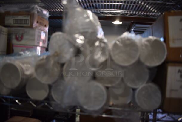 ALL ONE MONEY! Lot of 3 Tiers Worth of Various Items Including Disposable Cups, Lids, Receipt Printer Rolls and Mop Heads - Image 10 of 12