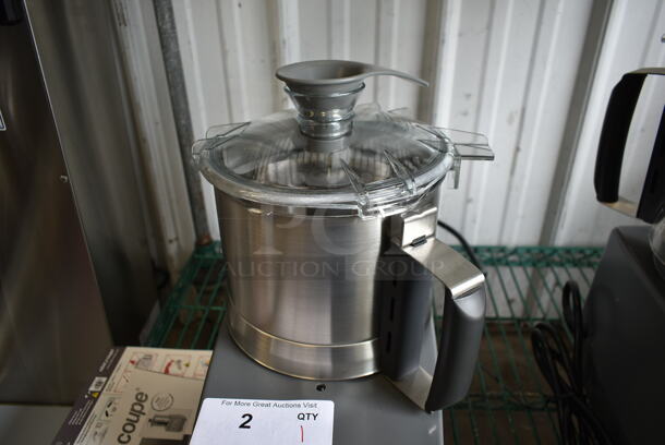 BRAND NEW SCRATCH AND DENT! Robot Coupe Blixer 2 Stainless Steel Commercial Countertop Food Processor w/ Bowl, Lid and S Blade. 120 Volts, 1 Phase. Tested and Working! - Image 4 of 10