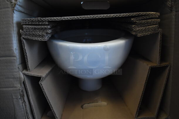 LIKE NEW! American Standard 76A3351101020 Afwall Millennium FloWise 3351101.020 Vitreous China Wall-Mount Elongated Flushometer Toilet with EverClean - 1.1 to 1.6 GPF - Image 3 of 5