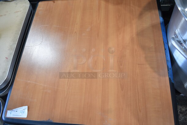 4 Dining Height Table on Black Metal Table Base. 24x24x30, 30.5x30.5x30. 4 Times Your Bid! - Image 6 of 8