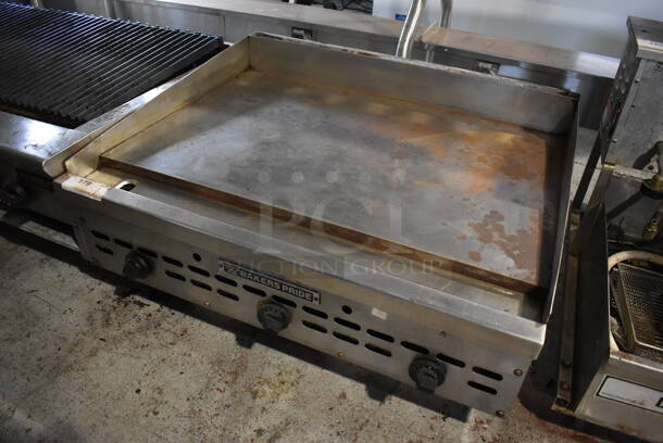Bakers Pride XMG-36 Stainless Steel Commercial Countertop Natural Gas Powered Flat Top Griddle. 36x31x18 - Image 3 of 7