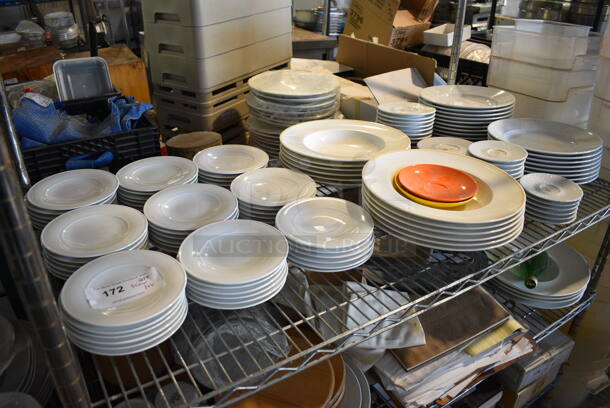 ALL ONE MONEY! Tier Lot of Various Items White Ceramic Plates and Saucers