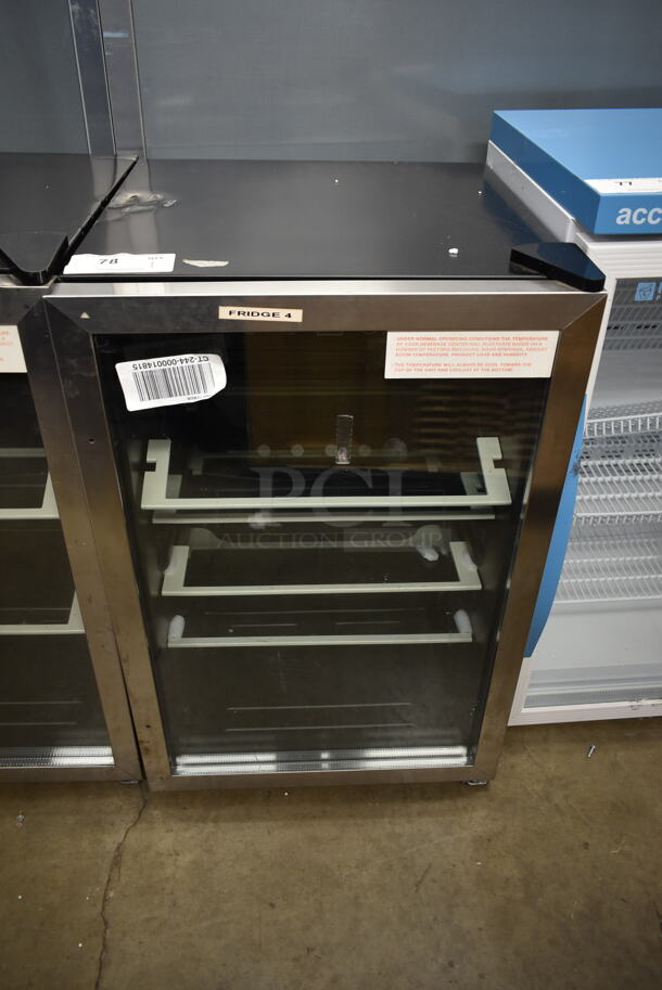 Tramontina 80901/102 Metal Commercial Single Door Mini Wine and Beverage Cooler Merchandiser. 115 Volts, 1 Phase. Tested and Working!