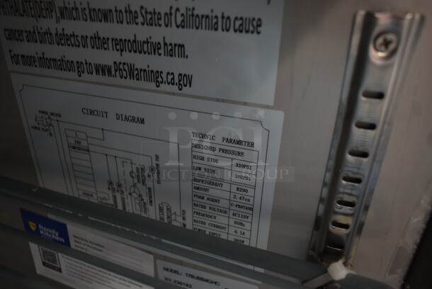 BRAND NEW SCRATCH AND DENT! 2023 Avantco 178UBB4GHC Metal Commercial 3 Door Back Bar Cooler Merchandiser. 115 Volts, 1 Phase. Tested and Working! - Image 10 of 10
