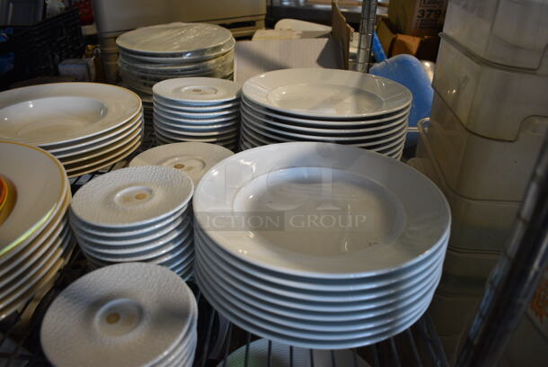 ALL ONE MONEY! Tier Lot of Various Items White Ceramic Plates and Saucers - Image 4 of 5