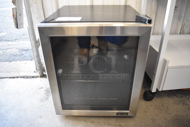 BRAND NEW! NewAir NBC060SS00 Stainless Steel Countertop Mini Cooler Merchandiser. 110-120 Volts, 1 Phase. 17x19x21. Tested and Working!