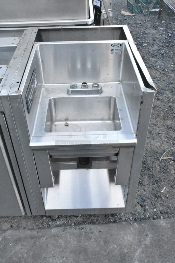 Stainless Steel Work Station w/ sink Bay and Door.  - Image 2 of 7