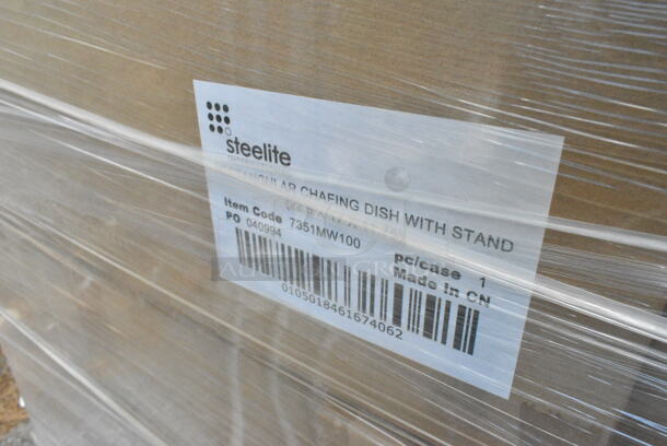 12 BRAND NEW! Steelite International 7351MW100 Chafing Dish 8 Qt. 22-1/2" X 17" X 11-3/4". 12 Times Your Bid!  - Image 6 of 7