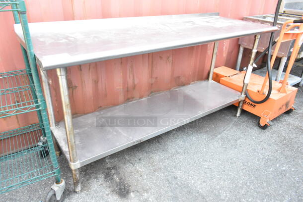 Stainless Steel Table w/ Metal Under Shelf.  - Image 1 of 3