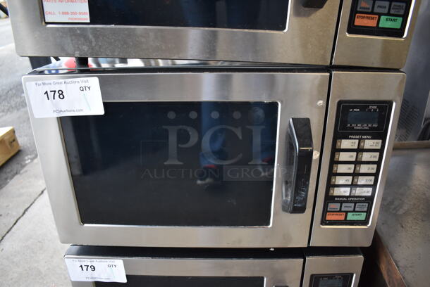 2014 Panasonic NE-1054F T Metal Countertop Microwave Oven. 120 Volts, 1 Phase. 20x13x11